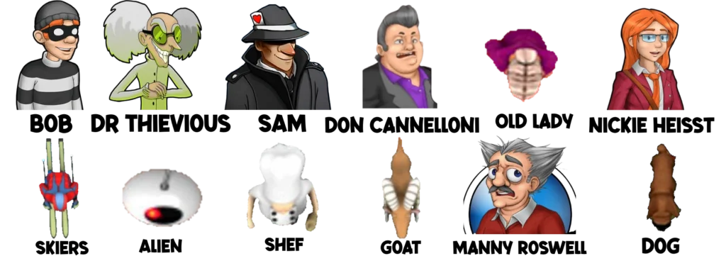 NCPs in Robbery Bob 2